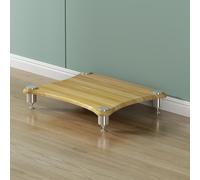 Support d'imprimante en bois avec 4 étagères AV pour lecteur de disques, tour Hifi et étagères de divertissement, idéal pour DVD, console de jeu, routeur et plus encore