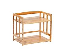 Support d'imprimante en bois - Étagère de rangement de bureau pour armoires de bureau et fournitures - Table d'imprimante multifonction pour télécopieurs et classeurs modèle M A