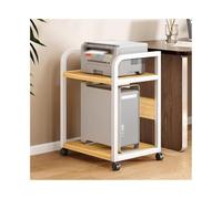 Support d'imprimante, étagère de rangement mobile, table compacte en bois pour la maison et le bureau, bureau de support d'ordinateur multifonction