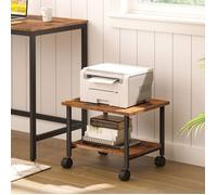 Support d'Imprimante - HOOBRO - HOOBRO - Marron rustique - Métal - 40 kg de capacité