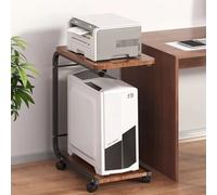 Support d'imprimante mobile à 2 niveaux pour tour PC, support d'hôte parfait pour imprimantes, déchiqueteuses et télécopieurs - Design compact
