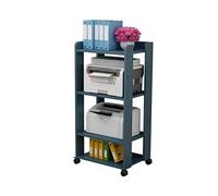 Support d'imprimante mobile - Étagère à 4 couches multifonctionnelle pour télécopieurs et scanners - Étagère mobile roulante - 50 × 40 × 105 cm