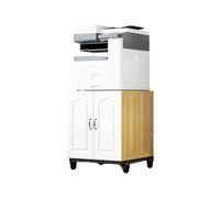 Support d'imprimante mobile moderne - Rangement élégant sous le bureau, support de copie, meuble de bureau, étagère polyvalente pour imprimante pour la maison et le bureau.