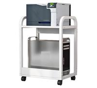 Support d'imprimante mobile, table d'imprimante robuste avec rangement, chariot d'imprimante compact à 2/3/4 niveaux pour imprimantes, PC, télécopieurs et scanners