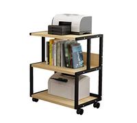 Support d'imprimante pour bureau mobile multifonction support en métal fixe e 3 couches support de télécopieur au sol support de copieur de bureau étagère imprimante table chariot d'imprimante