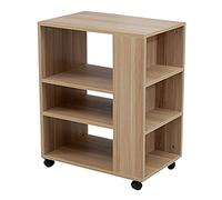 Support d'imprimante Rack de finition Imprimante en bois Imprimante Bracket Copier Copier de bureau Armoire de bureau Rack de rangement de bureau Fax Machine Station Gestion Étagère pour imprimante