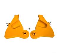 Support d'imprimante réglable pour Zebra ZD620 ZD420 - Corps en ABS renforcé - Tige de support double support continu - Jaune - 12,7 cm de diamètre - 118 mm de large