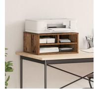 Support d'imprimante / rehausse bureau chêne massif vieux bois vidaXL 43 x 9 x 60 cm - modèle 862270