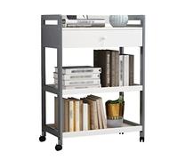 Support d'imprimante Robuste à Trois Niveaux - Organiseur Multifonctionnel pour Le Bureau et la Maison, pour télécopieurs, photocopieurs et Micro-Ondes - Solution Durable pour Table et étagè