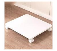 Support d'imprimante sous bureau à 1 niveau avec roues verrouillables pour petits espaces, chariot de machine mobile, support d'imprimante - Beige