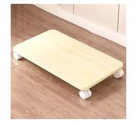 Support d'imprimante sous bureau à 1 niveau avec roues verrouillables pour petits espaces, chariot de machine mobile, support d'imprimante - Beige
