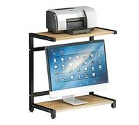 Support d'imprimante, support de bureau for imprimante, support de fax de bureau, support d'affichage, organisateur de table multifonction avec support de rangement, rangement et organisation de burea