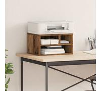 vidaXL Support d'imprimante Chêne artisanal 40 x 32 x 22,5 cm Bois d'ingénierie