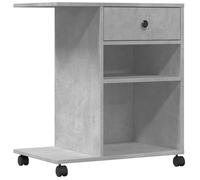Support d'imprimante table meuble bureau avec roulettes 60 x 40 x 68,5 cm gris 02_0044754