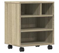Support d'imprimante table meuble bureau avec roulettes sonoma 41 x 32 x 48 cm marron 02_0044768