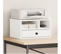 Support d'imprimante - VIDAXL - 40x32x22,5 cm - Bois d'ingénierie - Couleur blanche - Durable