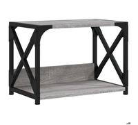 Support d'imprimante - vidaXL - 44x26x31,5 cm - Bois reconstitué - Métal - Gris