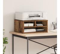 Support d'imprimante vidaXL Chêne fumé 49x40x22,5 cm Bois transformé