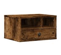 Support d'imprimante - vidaXL - Chêne fumé - Bois d'ingénierie - 40x32x22,5 cm - Multifonctionnel