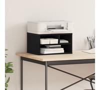 Support d'imprimante vidaXL Chêne noir 40x32x22,5 cm Bois reconstitué