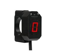 Support D'indicateur Indicateur De Vitesse Numérique Universel À 6 Vitesses Pour Moto Levier Changement Aimant Support D'indicateur(Red set)