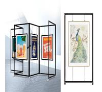 Support D'information Autonome, Porte Affiche De Mariage Réglable, Chevalet Peinture D'artiste, Présentoir D'art Pliable Pour Exposition De Peinture(5pcs,100x200cm/39.4x78.7in)