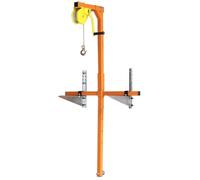 Support d'installation robuste pour climatiseur avec palan manuel et treuil Capacité de 150 kg Montage et démontage faciles Cadre de support AC pour systèmes de refroidissement efficaces