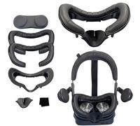 Support d'interface faciale magnétique et mousse de cuir synthétique de rechange et coussinet de nez en silicone et cache de lentille de protection, accessoires VR pour casque à index de valve (lot de