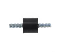 Support d'isolateur de vibrations en caoutchouc, pieds en caoutchouc anti-vibrations pour M5 M6, amortisseurs pour machine à laver, compresseur d'air, générateur (M6 x 18 mm (20 mm x 20 mm)