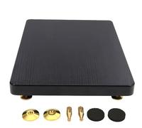 Support D'isolation Pour Caisson De Basses À 2 Étages,Plate-Forme De Pieds D'isolation Pour Haut-Parleur,Base Stabilisatrice,avec Clou En Cuivre Fixe,Pour Studio De Cinéma Maison(Black B,25x35cm)