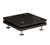 Support d'isolation pour caisson de basses avec clou en cuivre, pieds d'isolation en bois, base stabilisatrice pour haut-parleurs standard