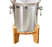 Support Distributeur Boisson - Base Ronde Bois Accessoire Fête, Porte Pichet Eau | Support Robuste pour Mariage Banquet Jardin Terrasse Église Buffet Célébration Pique Nique Événement Extérieur Décora