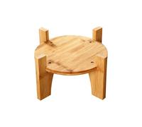 Support distributeur de boissons - Base ronde en bois pour fêtes | Pichet distributeur d'eau et jus de fruits Base pour restaurant, bar, mariage, anniversaire, buffet, extérieur, église, école, maison