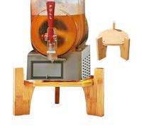 Support distributeur de boissons - Support d'eau en verre, base de comptoir | Plates-formes surélevées en bois, cadre rond rustique avec pieds stables pour service de table de fête
