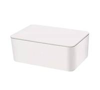 Support distributeur de lingettes pour bébé, étui à lingettes pour bébé, support de pour garder les fraîches, récipient facile à ouvrir et fermer (blanc) Distributeur humide