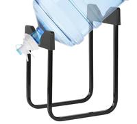 Support distributeur d'eau - Fer 27x20x36,5 cm Léger | Porte-bouteilles de 3 à 5 gallons, de refroidisseur antidérapant, valve à bec réutilisable | Cuisine Bureau Camping Accueil Support d'hyd