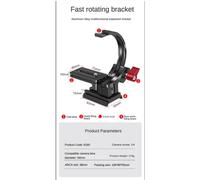 Support d'objectif semi-circulaire horizontal et vertical pour appareil photo reflex numérique, support vidéo pour griffe froide