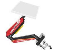 Support d'observation ergonomique avec organisation des fils Bras modifiable pour écrans 17 38" 75 x 75 100 x 100 cm Blanc avec éclairage LED