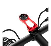 Support d'ordinateur de potence de vélo de 32 mm pour Garmin Edge Explore, en alliage d'aluminium léger pour GPS, lampe de poche et caméra d'action, compatible avec Bryton, Wahoo et Cateye Rouge