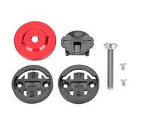 Support D'ordinateur De Vélo De Route De Montagne Tige Capuchon Supérieur Chronomètre Support De Compteur De Vitesse Gps (Rouge)