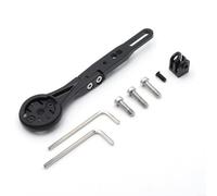 Support d'ordinateur de vélo en alliage d'aluminium avec support de lampe de poche, support de guidon réglable pour Garmin Edge Elemnt Cycplus, noir