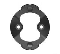 Support d'ordinateur de vélo en alliage d'aluminium comme pièce de rechange pour Garmin Edge 540/840 - Base de réparation légère avec précision 3D et vis - Gris (alliage d'aluminium)