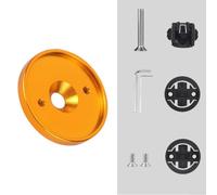 Support d'ordinateur de vélo en alliage d'aluminium compatible avec angle réglable pour guidon de vélo (doré)