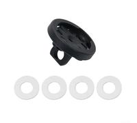 Support d'ordinateur de vélo en alliage d'aluminium pour Brompton compatible avec les ordinateurs de vélo Garmin GPS, compteur kilométrique noir avec rondelles