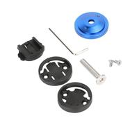 Support d'ordinateur de vélo en alliage d'aluminium pour Garmin et pour modèles Cateye (bleu)