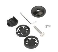 Support d'ordinateur de vélo en alliage d'aluminium pour Garmin et pour modèles Cateye (Noir)