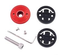 Support d'ordinateur de vélo en alliage d'aluminium pour Garmin Mount for Bryton - Montage à dégagement rapide - Installation facile (rouge)