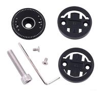 Support d'ordinateur de vélo en alliage d'aluminium pour Garmin pour Bryton - 33,8 mm - Noir et rouge