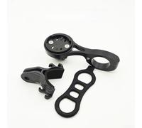 Support d'ordinateur de vélo en alliage d'aluminium pour guidon de 22,2 mm avec support d'éclairage, compatible avec GARMIN pour WAHOO pour BRYTON pour CATEYE GPS, accessoires de cyclisme, noir (B)