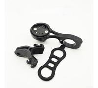 Support d'ordinateur de vélo en alliage d'aluminium pour guidon de 22,2 mm compatible avec Garmin/Wahoo/Bryton, comprend une pince légère et un élastique pour une fixation stable (A)